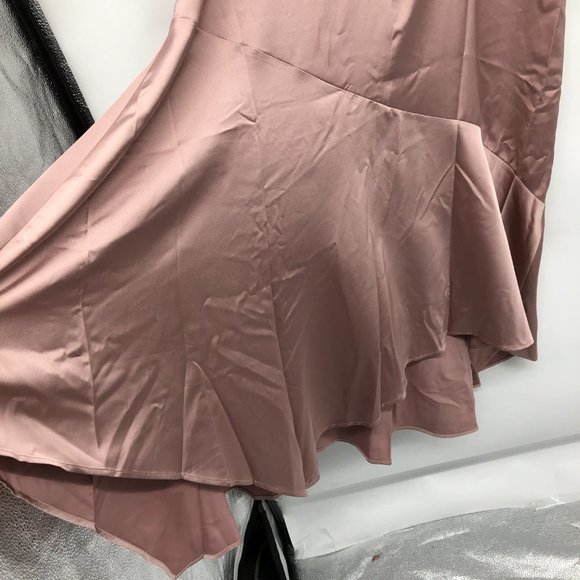 Club Monaco Asymmetrical Dress in Blush Pink - Picture 12 of 16